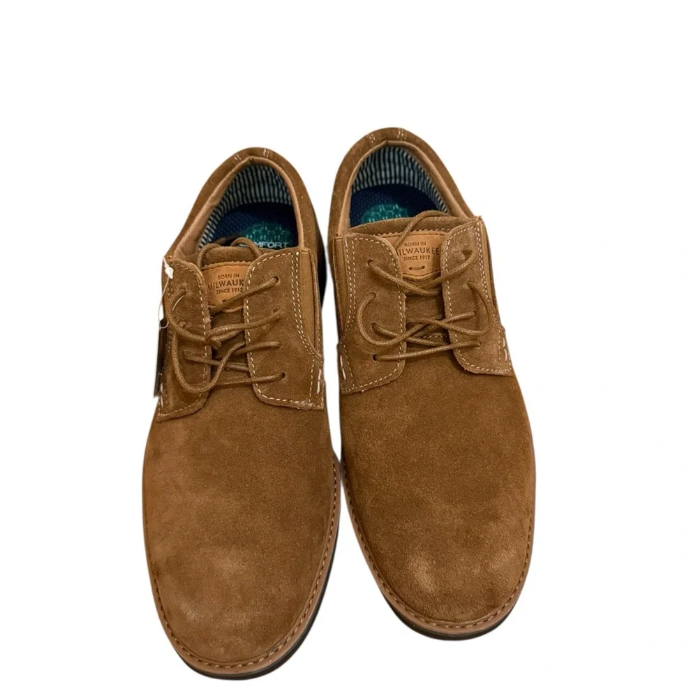 Nunn Bush Tan Suede Oxfords - Picture 1 of 3